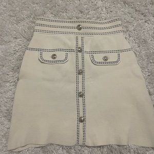 Maje tweed skirt ivory